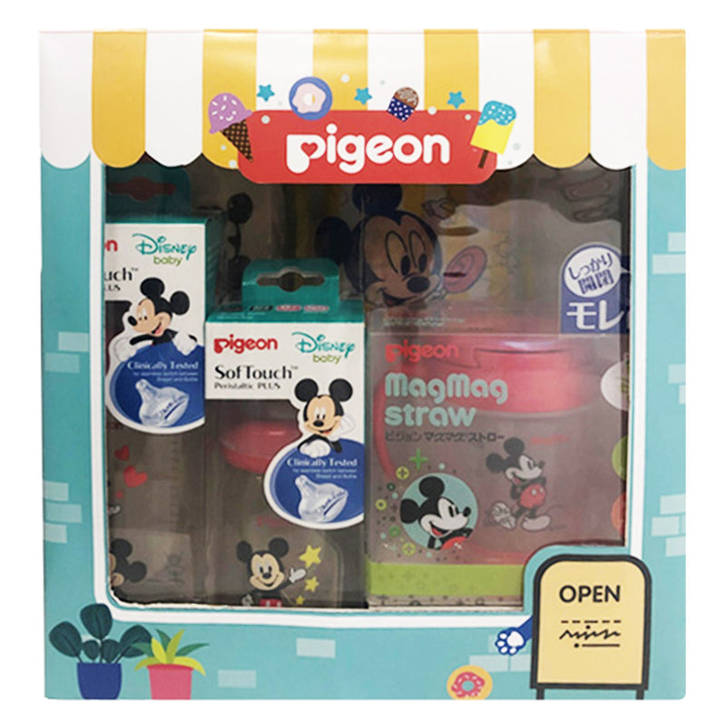 Pigeon Disney Feeding Gift Set (Mickey & Minnie)