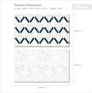 [1 Yr Local Warranty] Parklon PURE Royal Blue Marble (XL15) Size 2350 x 1400mm x 15mm