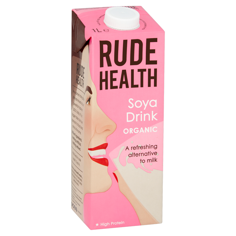 [6-Pack] Rude Health Organic Soya Drink, 1L Exp: 09/25