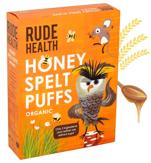 [Bundle Of 3] Rude Health Honey Spelt Puffs, 175g  Exp: 01/24
