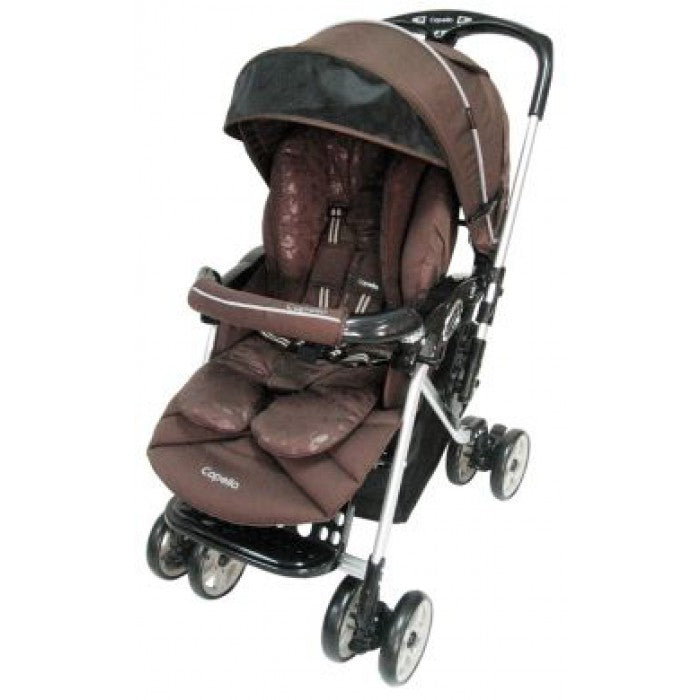 Capella Adonis Classic Stroller-Premium Fabric (Weight 8.20 Kgs) - Brown (1 Year Local Warranty)
