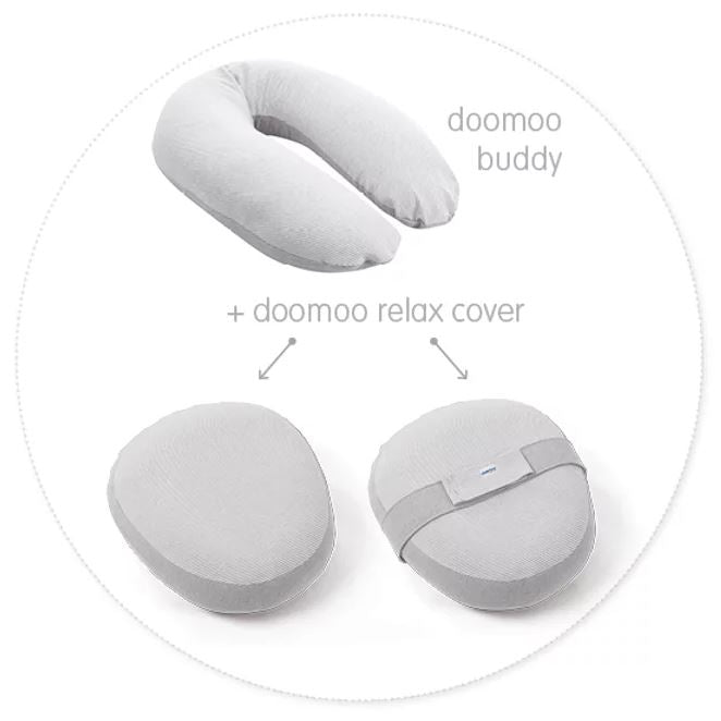 Doomoo Relax Cover Organic Cotton Conversion Kit for Nursing Pillow - 3 Designs