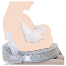 My Brest Friend Deluxe Nursing Pillow - Flower Key Gray