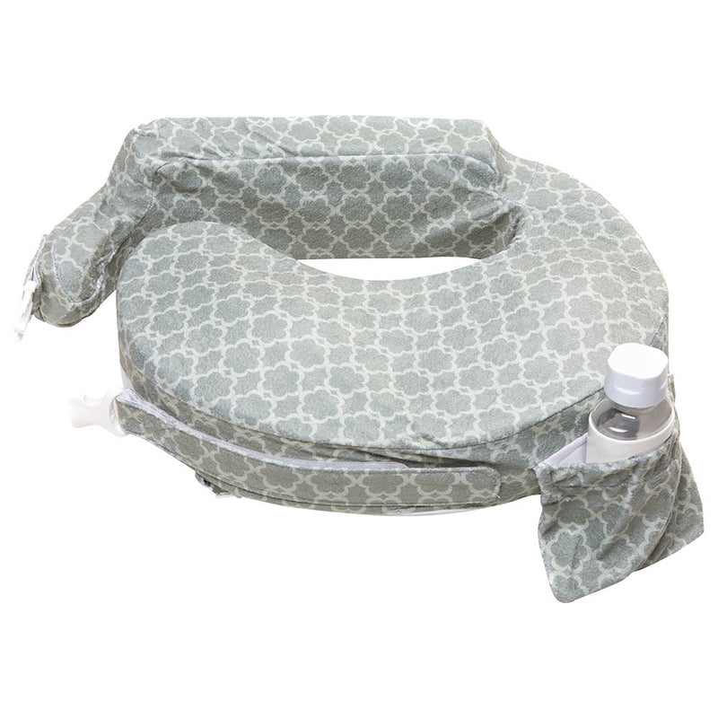 My Brest Friend Deluxe Nursing Pillow - Flower Key Gray