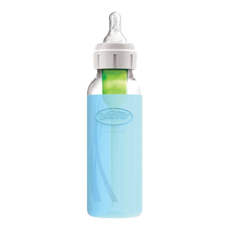 [Bundle of 2] Dr Brown's 8 oz/250 ml Narrow Glass Bottle Sleeve - Blue