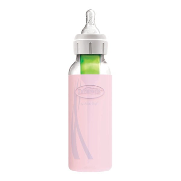 [Bundle of 2] Dr Brown's 8 oz/250 ml Narrow Glass Bottle Sleeve - Pink