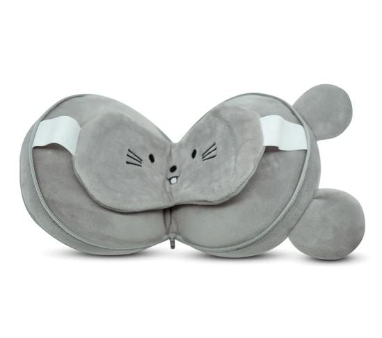 Travelmall Cute Pet Mice Pillow & Eye Mask Set