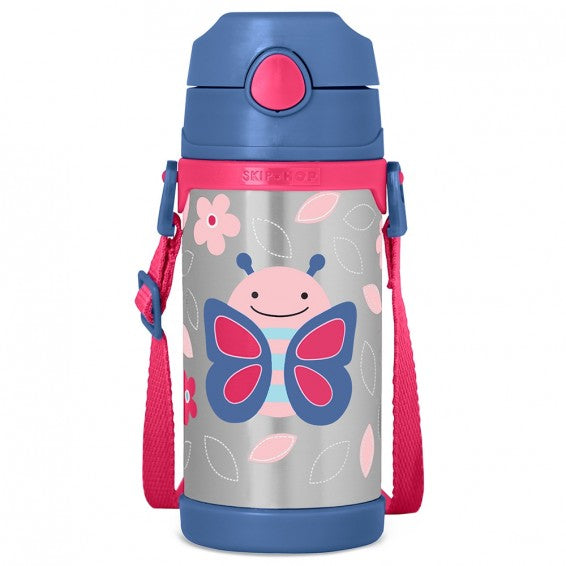 Skip Hop Zoo Insulated Stainless Steel Bottle 360ml - Butterfly