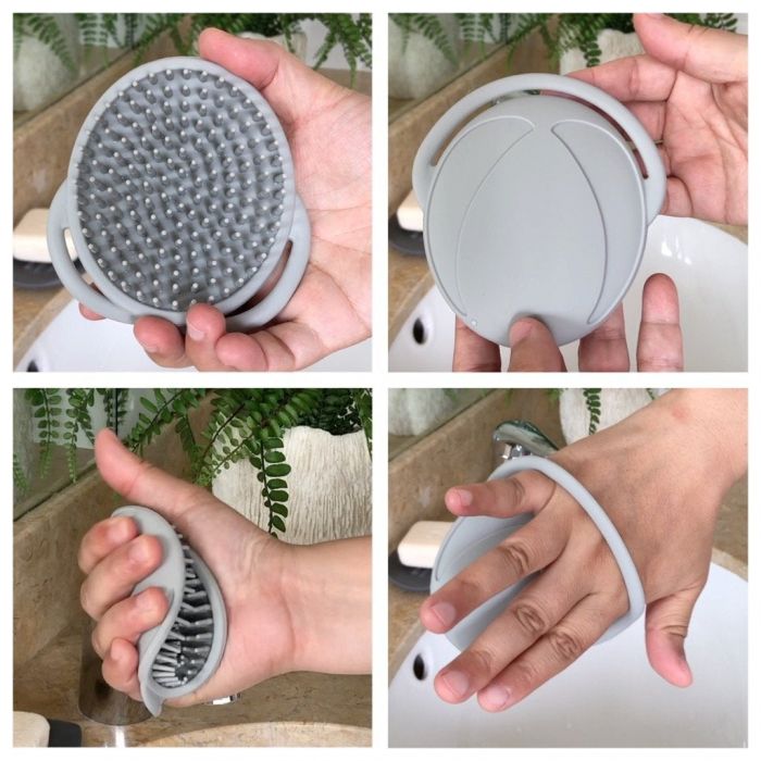Haakaa Silicone Shampoo Brush - Grey