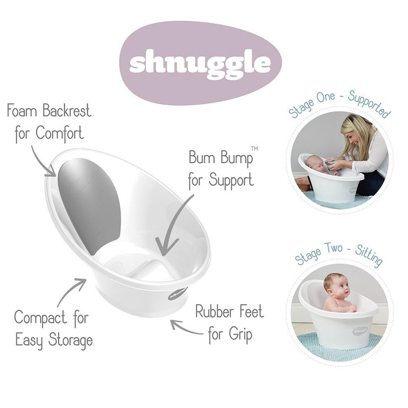 Shnuggle Bath with Plug - Rose