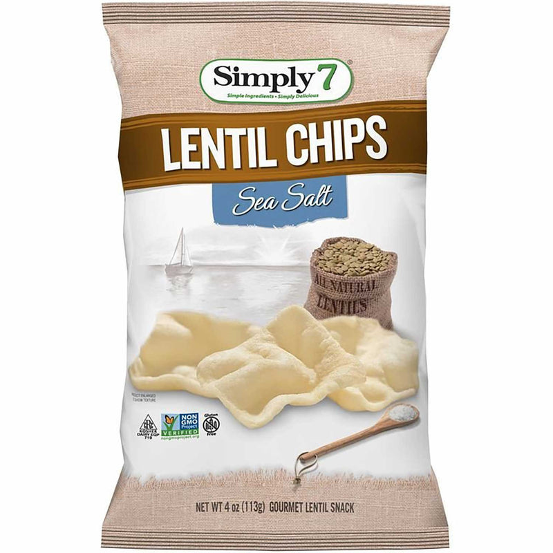 [Bundle Of 5] Simply 7 Lentil Chips - Sea Salt (113g x 5) Exp: -04/24