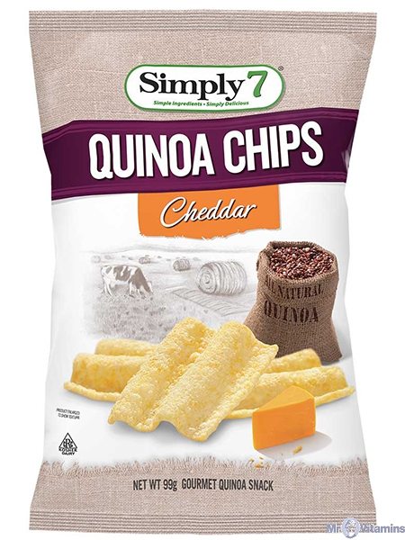 [Bundle Of 5] Simply 7 Quinoa Chips - Cheddar  (99g x 5) Exp: 05/24