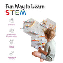 Oribel VertiPlay STEM Marble Run: Ultra Fun Play Wall 6 Mat Bases
