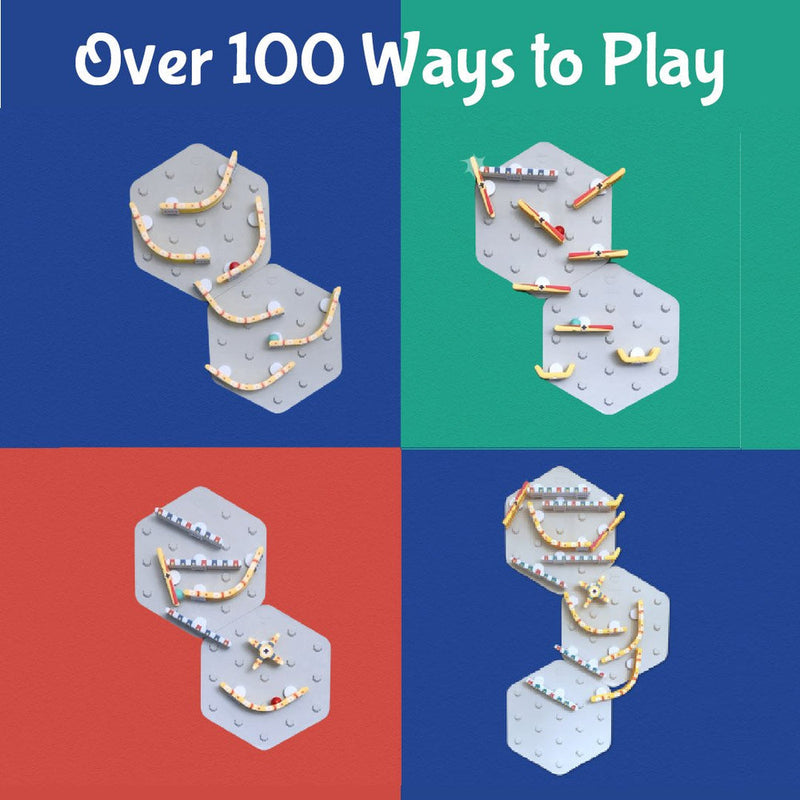 Oribel VertiPlay STEM Marble Run: Ultra Fun Play Wall 6 Mat Bases