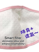 [Bundle Of 4] Puku Gauze Cotton Mouth Mask Blue - 2 Sizes