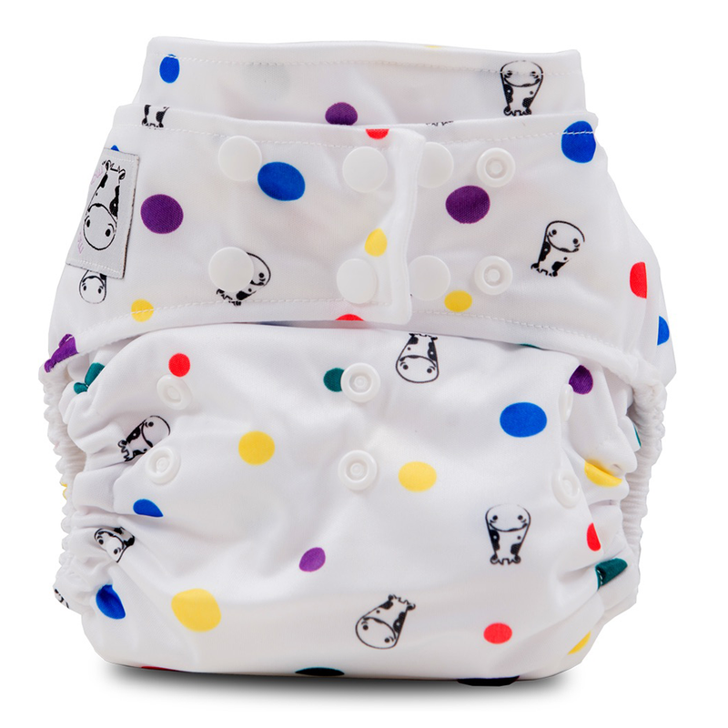 Moo Moo Kow One Size Pocket Diapers Snap - Dot Dot