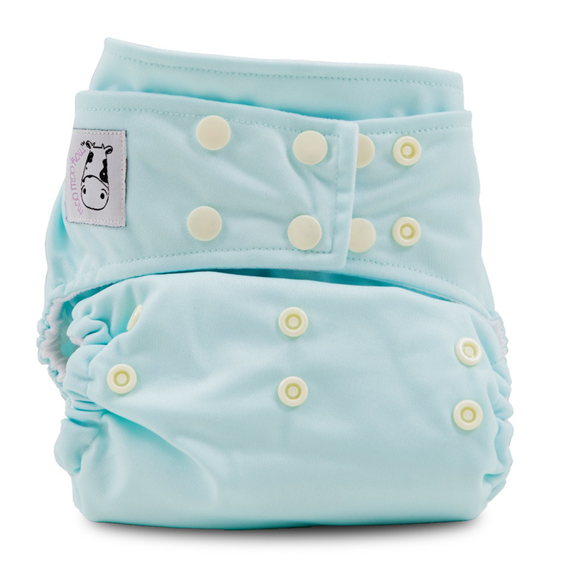 Moo Moo Kow One Size Pocket Diapers Snap - Seaspray