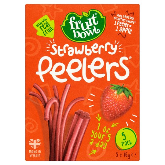 Fruit Bowl Peelers - Strawberry (5x16g) Exp: