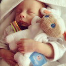 Snoozebaby Pacifier Holder - Mak the Cuddling Lamb