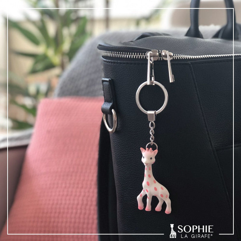 [2-Pack] Sophie la girafe Pink Keychain