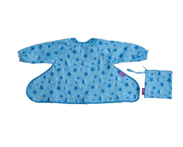 Tidy Tot Cover & Catch Bib (Long Sleeve) - Super Stars