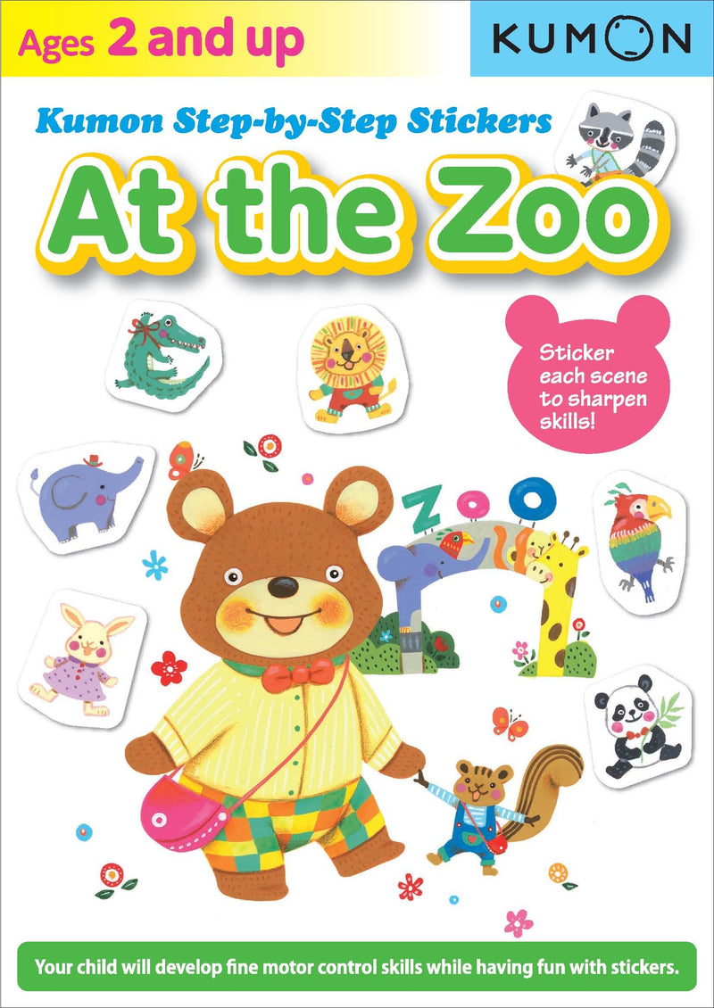 KUMON Step By Step Stickers: At the Zoo