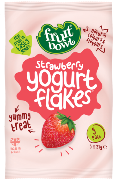 Fruit Bowl Yogurt Flakes - Strawberry (5x21g)  Exp: