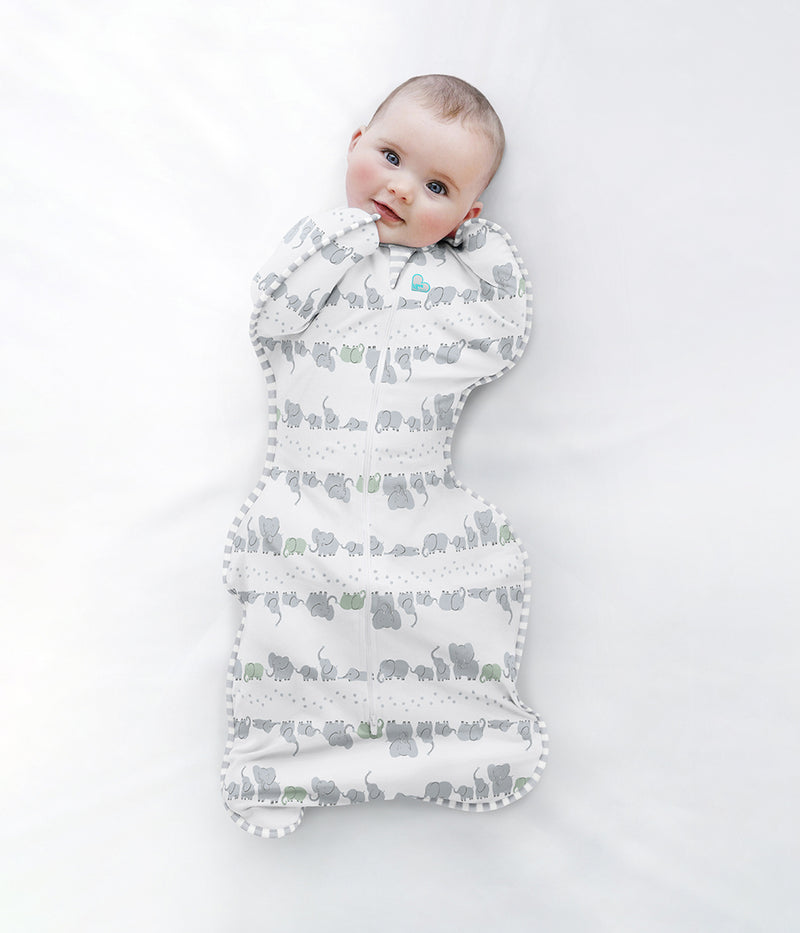 Love To Dream Swaddle UP Original Lite 0.2 Tog - Elephant Trail