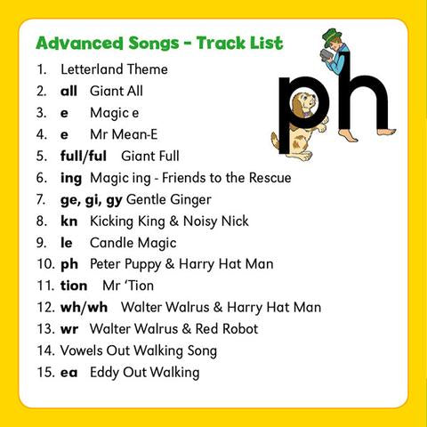 Letterland Advanced Songs CD