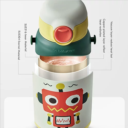 Babycare 3 in 1 Thermal Water Bottle - Robot