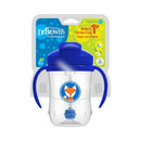 [Bundle Of 2] Dr Brown's 9 oz/270 ml Baby's First Straw Cup W/Handles - Blue (6m+)