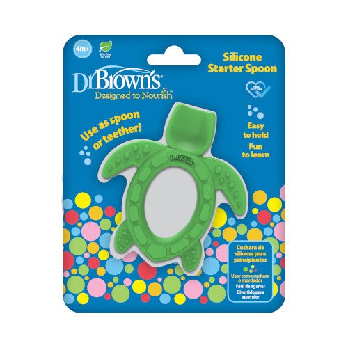 [3-Pack] Dr. Brown’s Silicone Starter Spoon - Turtle