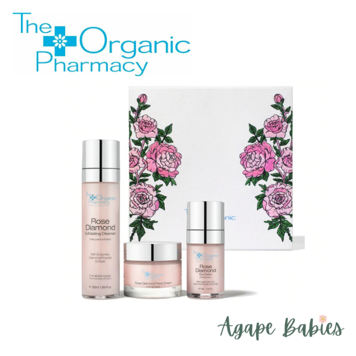 The Organic Pharmacy Embroidered Rose Diamond Gift Set