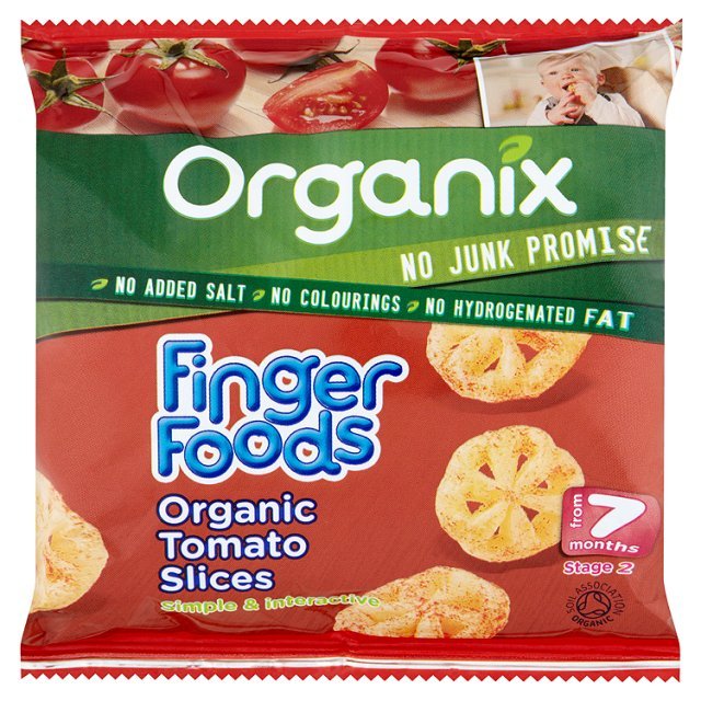 Organix Finger Foods Organic Tomato Slices, 20 g. Exp: 03/24