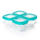 OXO TOT Baby Blocks Freezer Storage Containers Set 6oz/180ml - Teal