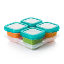 OXO TOT Baby Blocks Freezer Storage Containers Set 6oz/180ml - Teal