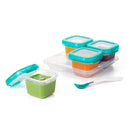OXO TOT Baby Blocks Freezer Storage Containers Set 6oz/180ml - Teal