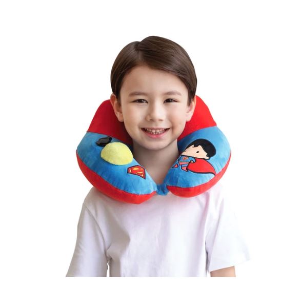 TravelMall Kid’s New Justice League 3D Inflatable Pump Pillow - Superman