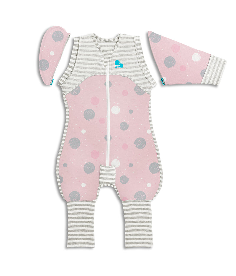 Love To Dream Swaddle UP 50/50 0.2 Tog Transition Suit - Pink
