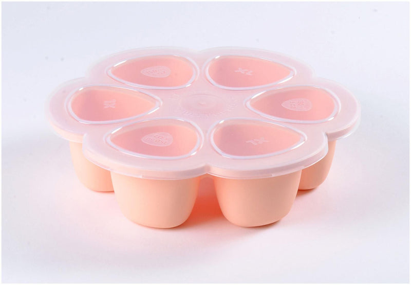Beaba Silicone Baby Food Portions Tray, 6x150ml Pink