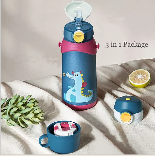 Babycare 3 in 1 Thermal Water Bottle - Dinasour