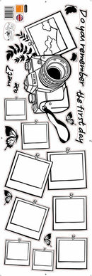 Walplus Instant Camera Photo Frame Wall Decals 30x90cm