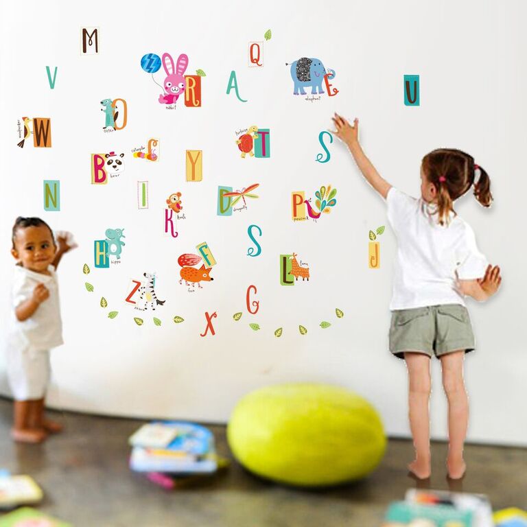 Walplus Kids Learning Education Alphabet A-Z Wall Decals 30x60cm