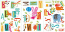 Walplus Kids Learning Education Alphabet A-Z Wall Decals 30x60cm