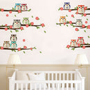 Walplus Nursery Owl Numbering Wall Decals 90x30cm 2pcs