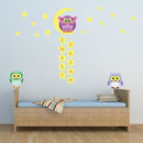 Walplus Owl Moon Star Glow In The Dark Wall Decals 30x60cm