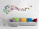 Walplus 34 Colorful Butterflies Wall Decals 30x60cm