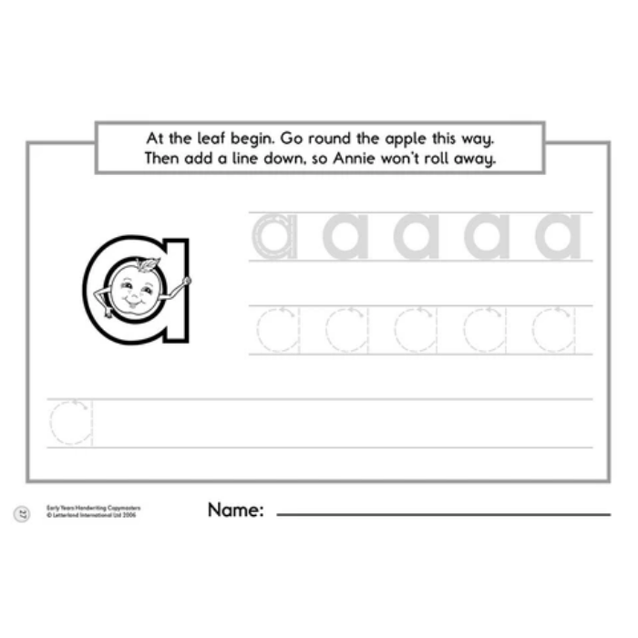 Letterland Early Years Handwriting Copymasters