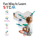 Oribel Crayon Edition: Triple Fun VertiPlay STEM Marble Run (Set of 3)