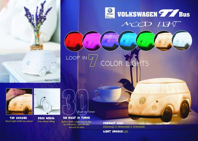 Travelmall  Volkswagen T1 Mood Light (7 Colors)